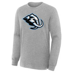 Utah Mammoth Fanatics Primary Logo Legacy Long Sleeve T-Shirt - Heather Gray | US 203124213