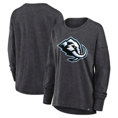 Utah Mammoth Fanatics Women's Primary Logo Legacy Long Sleeve T-Shirt - Heather Charcoal | US 203124254