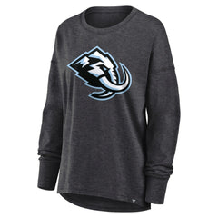Utah Mammoth Fanatics Women's Primary Logo Legacy Long Sleeve T-Shirt - Heather Charcoal | US 203124254