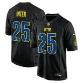 Inter Milan 2025 Soccer x NFL Game Jersey Black - Nike discount
