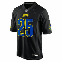 Inter Milan 2025 Soccer x NFL Game Jersey Black - Nike discount