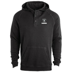 Las Vegas Raiders Dunbrooke Montana Raglan Thermal Hoodie - Black Hoodies