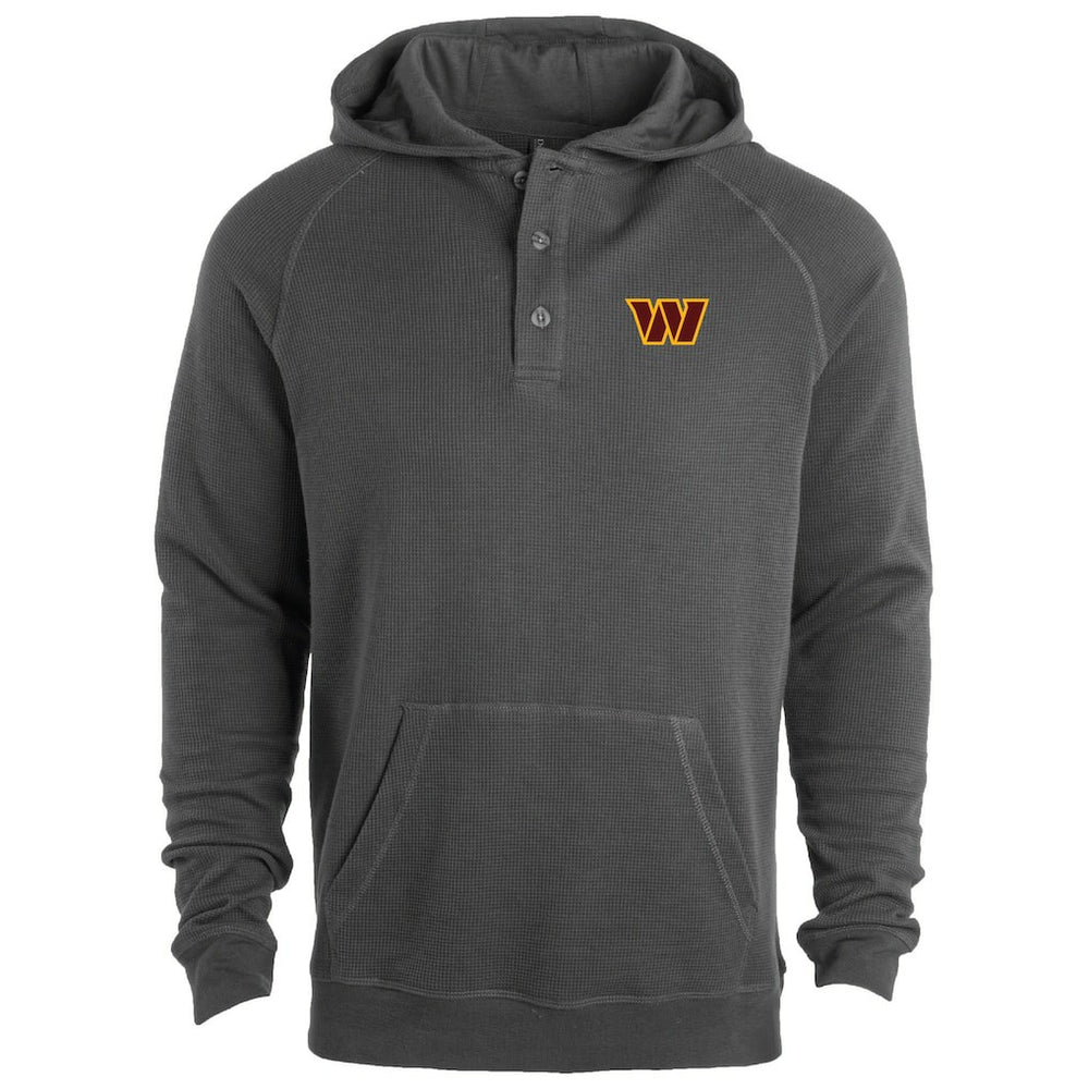 Washington Commanders Dunbrooke Montana Raglan Thermal Hoodie - Gray Hoodies