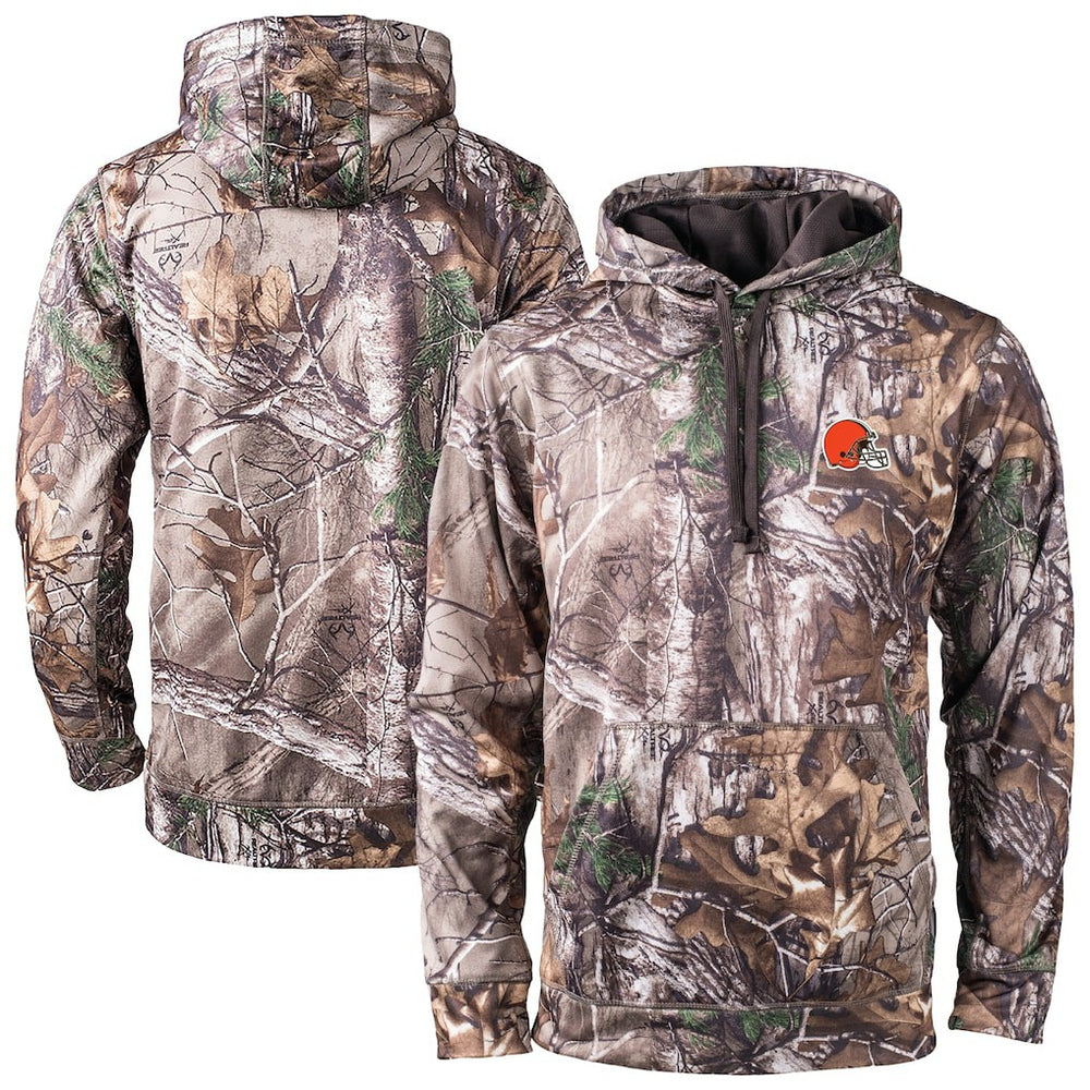 Cleveland Browns Dunbrooke Champion Tech Fleece Hoodie - Camo Hoodies