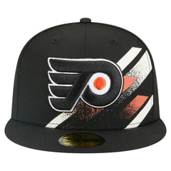 Philadelphia Flyers New Era Faded Lines 59FIFTY Fitted Hat - Black | US 203126872