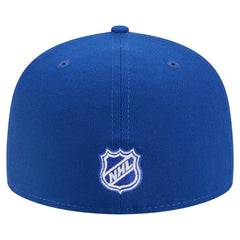 New York Rangers New Era Faded Lines 59FIFTY Fitted Hat - Blue | US 203126874