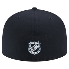 Seattle Kraken New Era Faded Lines 59FIFTY Fitted Hat - Deep Sea Blue | US 203126876