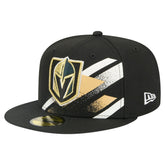 Vegas Golden Knights New Era Faded Lines 59FIFTY Fitted Hat - Black | US 203126877