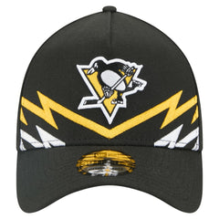 Pittsburgh Penguins New Era 39THIRTY A-Frame Perforated Flex Hat - Black | US 203126886