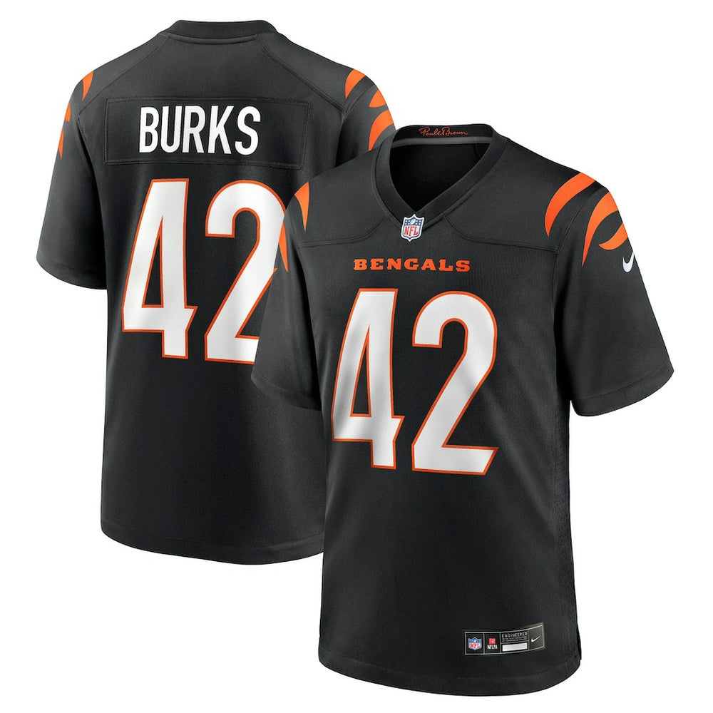 Oren Burks Cincinnati Bengals Team Game Jersey - Black Jerseys