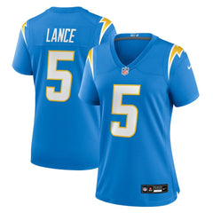 Trey Lance Los Angeles Chargers Women's Team Game Jersey - Powder Blue Jerseys