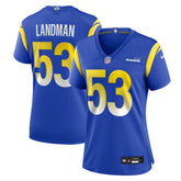 Nate Landman Los Angeles Rams Women's Team Game Jersey - Royal Jerseys