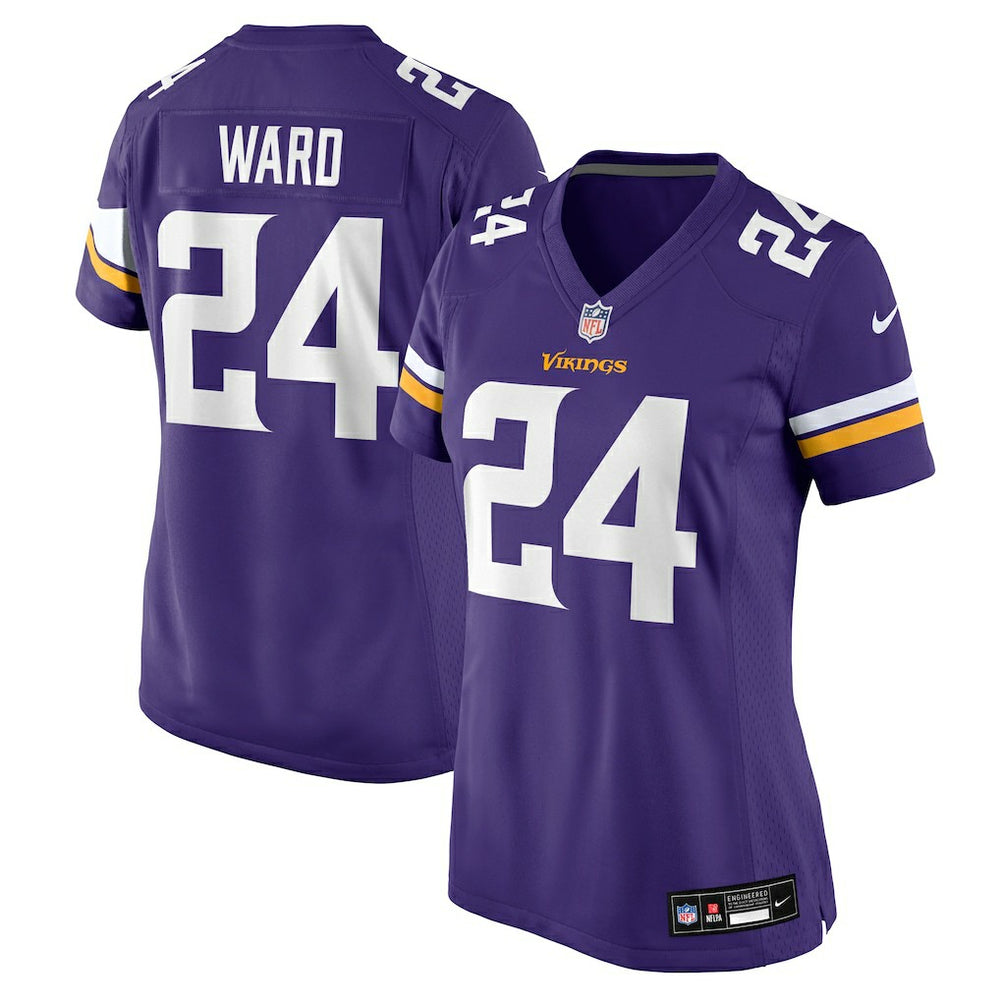 Jay Ward Minnesota Vikings Women's Team Game Jersey - Purple Jerseys