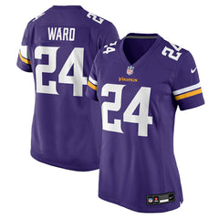 Jay Ward Minnesota Vikings Women's Team Game Jersey - Purple Jerseys