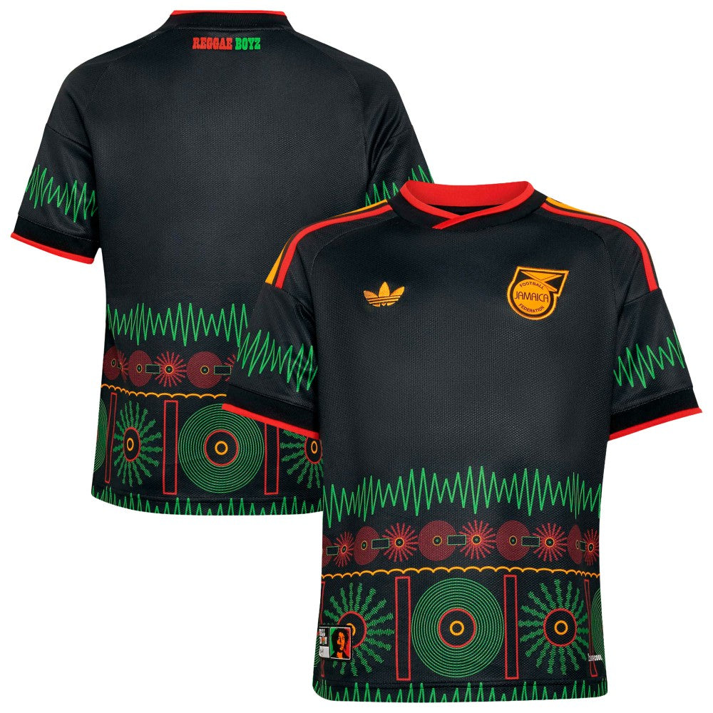 Jamaica National Team Youth 2026 Replica Jersey Black - Adidas for sale