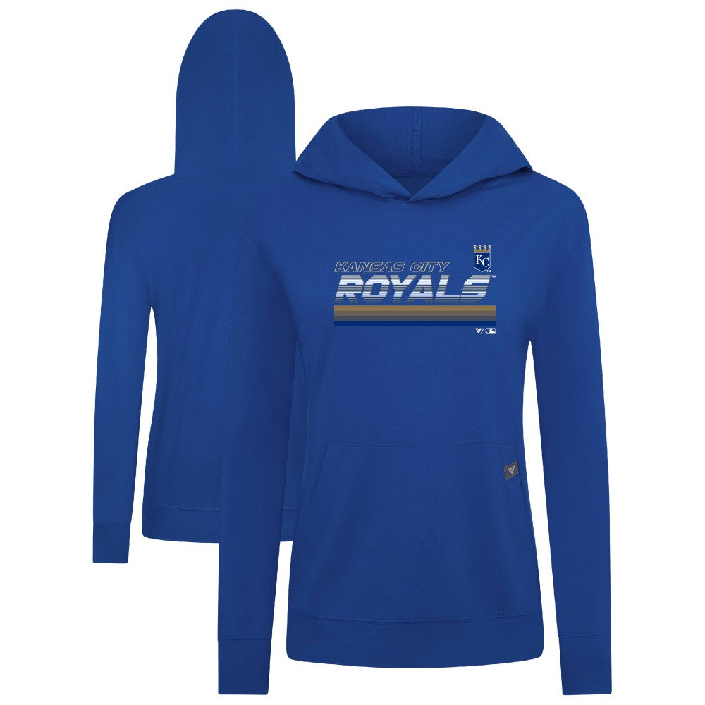 Kansas City Royals Levelwear Women's Relay Breaker Pullover Hoodie - Royal Hoodies