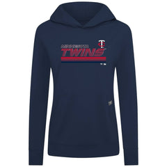 Minnesota Twins Levelwear Women's Relay Breaker Pullover Hoodie - Navy Hoodies