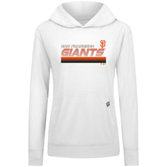 San Francisco Giants Levelwear Women's Relay Breaker Pullover Hoodie - White Hoodies