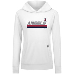 Los Angeles Angels Levelwear Women's Relay Breaker Pullover Hoodie - White Hoodies