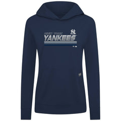 New York Yankees Levelwear Women's Relay Breaker Pullover Hoodie - Navy Hoodies