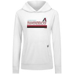 Arizona Diamondbacks Levelwear Women's Relay Breaker Pullover Hoodie - White Hoodies