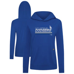 Los Angeles Dodgers Levelwear Women's Relay Breaker Pullover Hoodie - Royal Hoodies