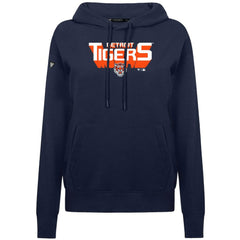 Detroit Tigers Levelwear Women's Adorn Retro 3D Pullover Hoodie - Navy Hoodies