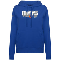 New York Mets Levelwear Women's Adorn Retro 3D Pullover Hoodie - Royal Hoodies