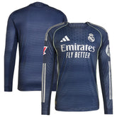 Real Madrid 2025/26 Away Long Sleeve Jersey Blue - Adidas discount