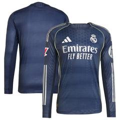 Real Madrid 2025/26 Away Long Sleeve Jersey Blue - Adidas discount
