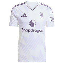 Manchester United 2025/26 Away Replica Custom Jersey White - Adidas