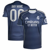 Real Madrid 2025/26 Away Replica Custom Jersey Blue - Adidas discount