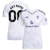 Manchester United Women's 2025/26 Away Replica Custom Jersey White - Adidas online