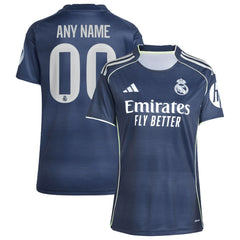 Real Madrid Women's 2025/26 Away Replica Custom Jersey Blue - Adidas online