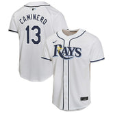 Junior Caminero Tampa Bay Rays Nike Youth Home Player Game Jersey - White Jerseys