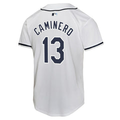Junior Caminero Tampa Bay Rays Nike Youth Home Player Game Jersey - White Jerseys