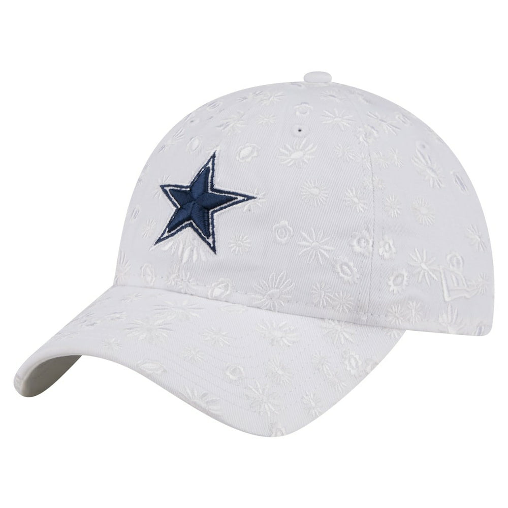 Dallas Cowboys New Era Women's Floral 9TWENTY Adjustable Hat - White Hats