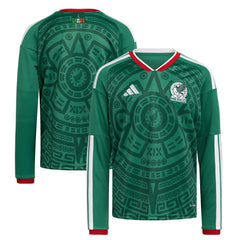 Mexico National Team Youth FIFA x World Cup 2026 Home Replica Long-Sleeve Jersey Green - Adidas sale