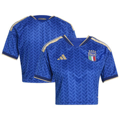 Italy National Team Women's FIFA x World Cup 2026 Home Cropped Replica Jersey Royal - Adidas on sale
