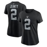 Ashton Jeanty Las Vegas Raiders Women's Name & Number T-Shirt - Black T-shirts