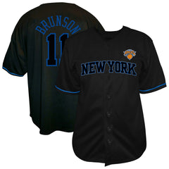 Jalen Brunson New York Knicks Big & Tall Name & Number Fashion Jersey Black - Fanatics