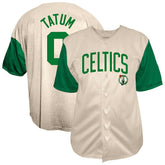 Jayson Tatum Boston Celtics Baseball Jersey Cream - Fanatics