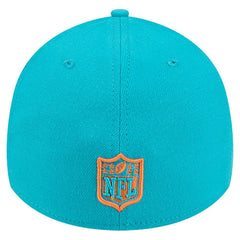 Miami Dolphins New Era Stripes 39THIRTY Flex Hat - Aqua Hats