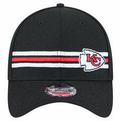 Kansas City Chiefs New Era Stripes 39THIRTY Flex Hat - Black Hats