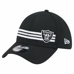 Las Vegas Raiders New Era Stripes 39THIRTY Flex Hat - Black Hats