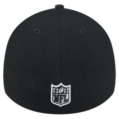 Las Vegas Raiders New Era Stripes 39THIRTY Flex Hat - Black Hats