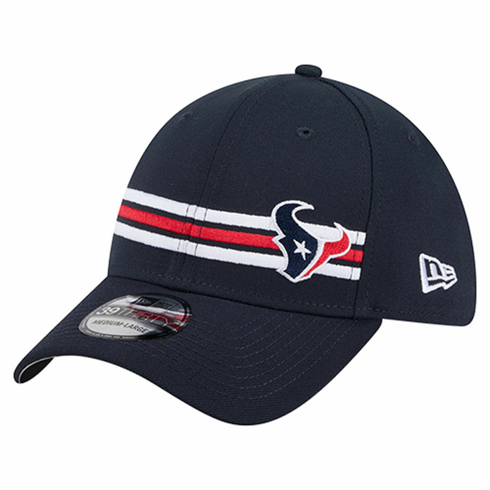 Houston Texans New Era Stripes 39THIRTY Flex Hat - Navy Hats