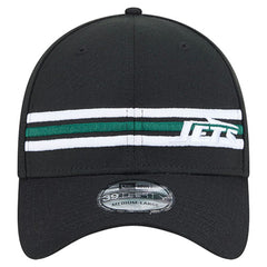 New York Jets New Era Stripes 39THIRTY Flex Hat - Black Hats