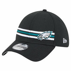 Philadelphia Eagles New Era Stripes 39THIRTY Flex Hat - Black Hats