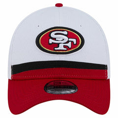 San Francisco 49ers New Era Dashmark Rays 39THIRTY Flex Hat - White/Scarlet Hats
